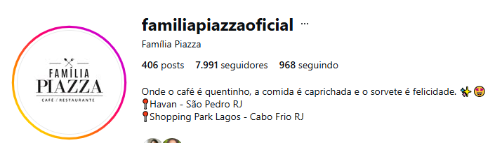 Perfil do Família Piazza Café e Restaurante